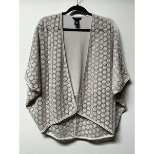 LAFAYETTE 148 Lace Kimono Open Cardigan Batwing Sweater, Sz S